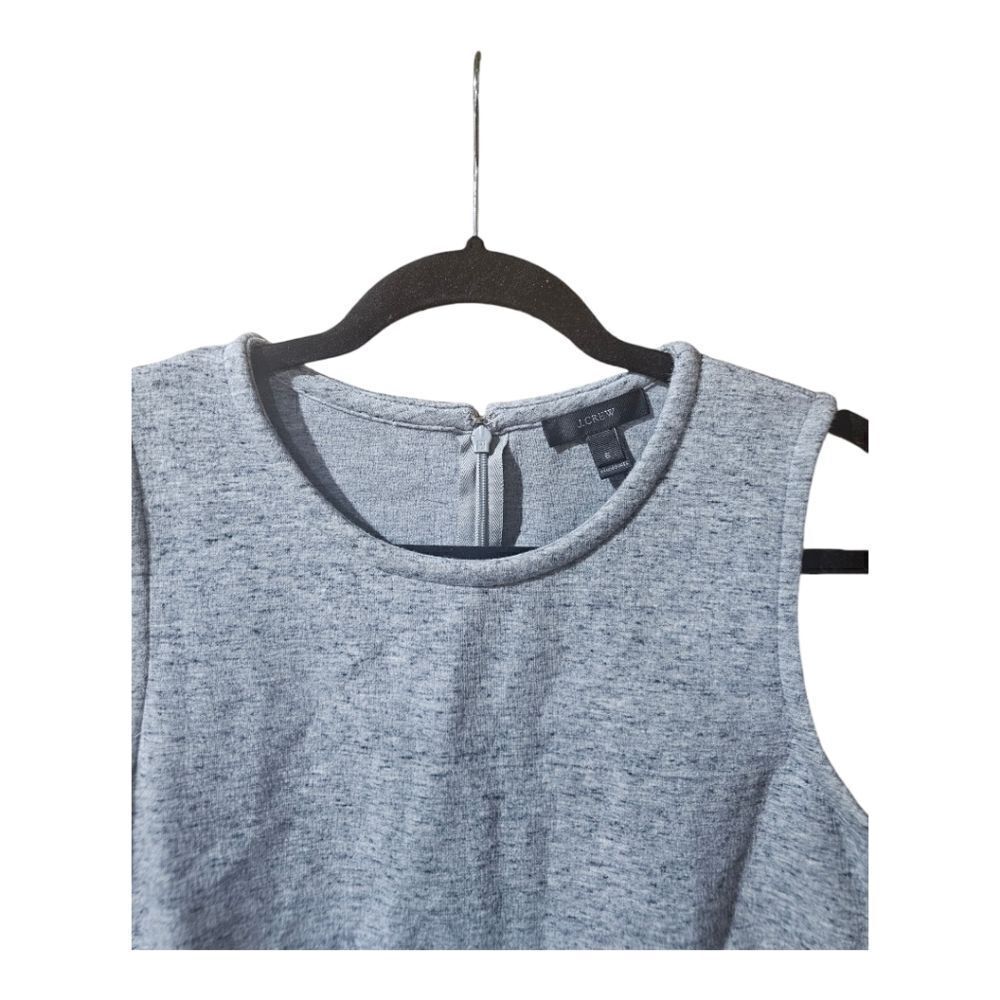 J. CREW Gray A-Line Midi Sleeveless High Neck Dress - Size 6 - Picture 6 of 11